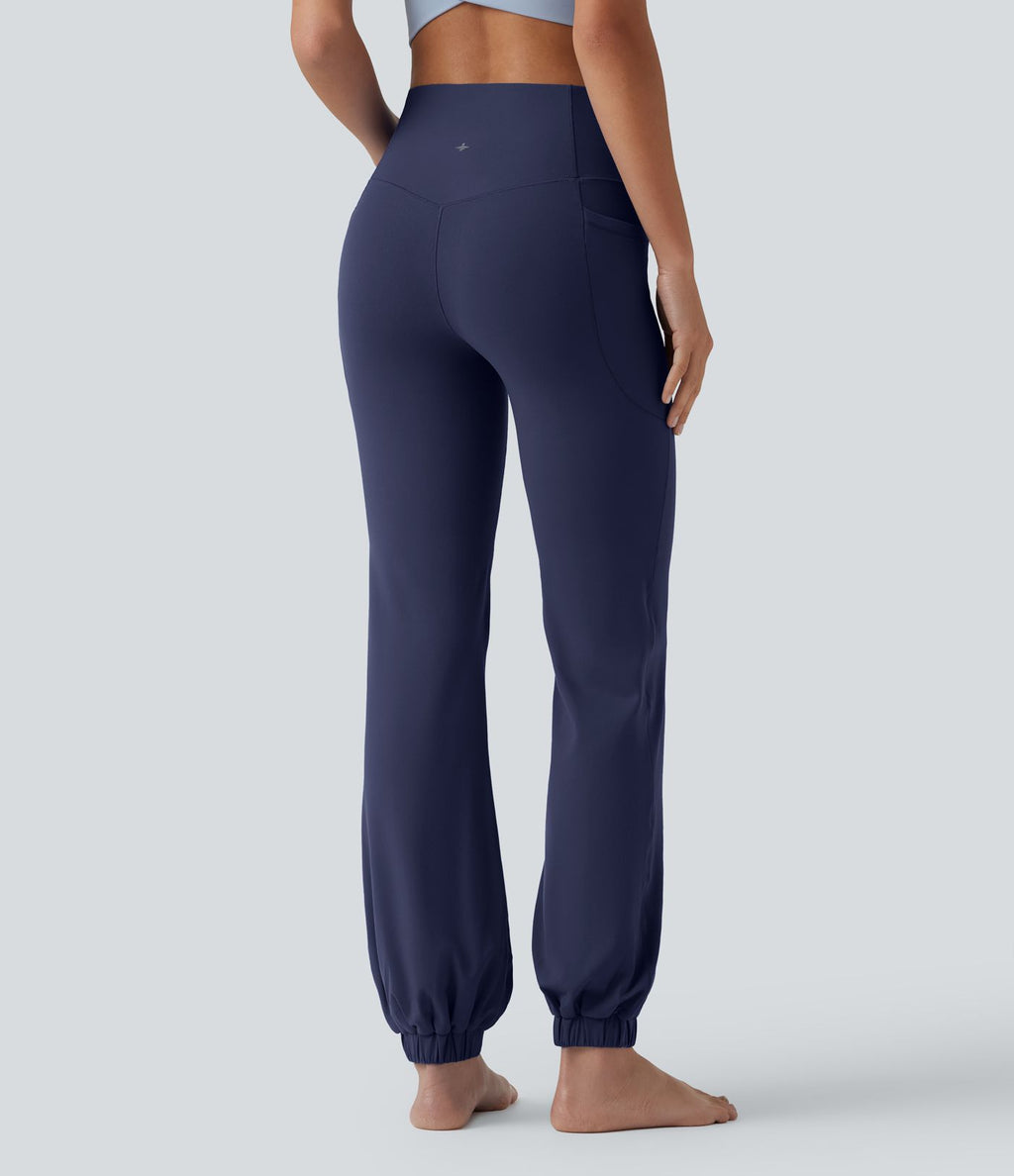 Jogging ballon danse SoftlyZero™ taille haute gainant avec poches