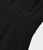 Breezeful™ Robe Casual Plissée à Bretelles Réglables Mini Dos Nu Découpée Poche Latérale Séchage Rapide