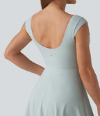 Robe de danse mini SoftlyZero™ Airy 2-en-1 col bateau dos nu effet frais InstantCool avec poches, accès facile Easy Peasy, protection solaire UPF50+