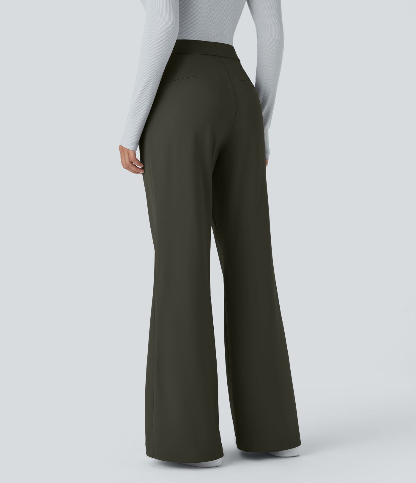 Pantalon tailleur évasé taille haute Halara Flex™ DayStretch avec poches
