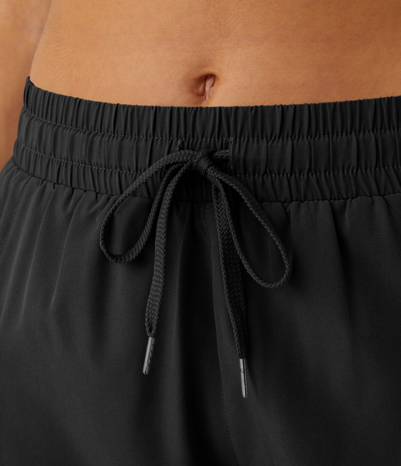 Shorts Running 7,5cm 2 en1 Taille Mi-Haute Cordon de Serrage Empiècement Mesh Contrastant
