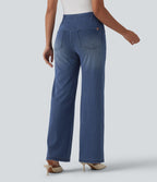 Halara Flex™ Jean large décontracté taille haute ventre plat avec poches