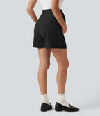 Short habillé de grossesse DayStretch 10 cm taille très haute coupe ample avec fronces et poches