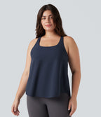 Débardeur running Halara UltraSculpt™ grande taille col rond ourlet arrondi