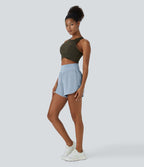 Breezeful™ Shorts 10cm Casual à Séchage Rapide Taille Haute et Poche Latérale