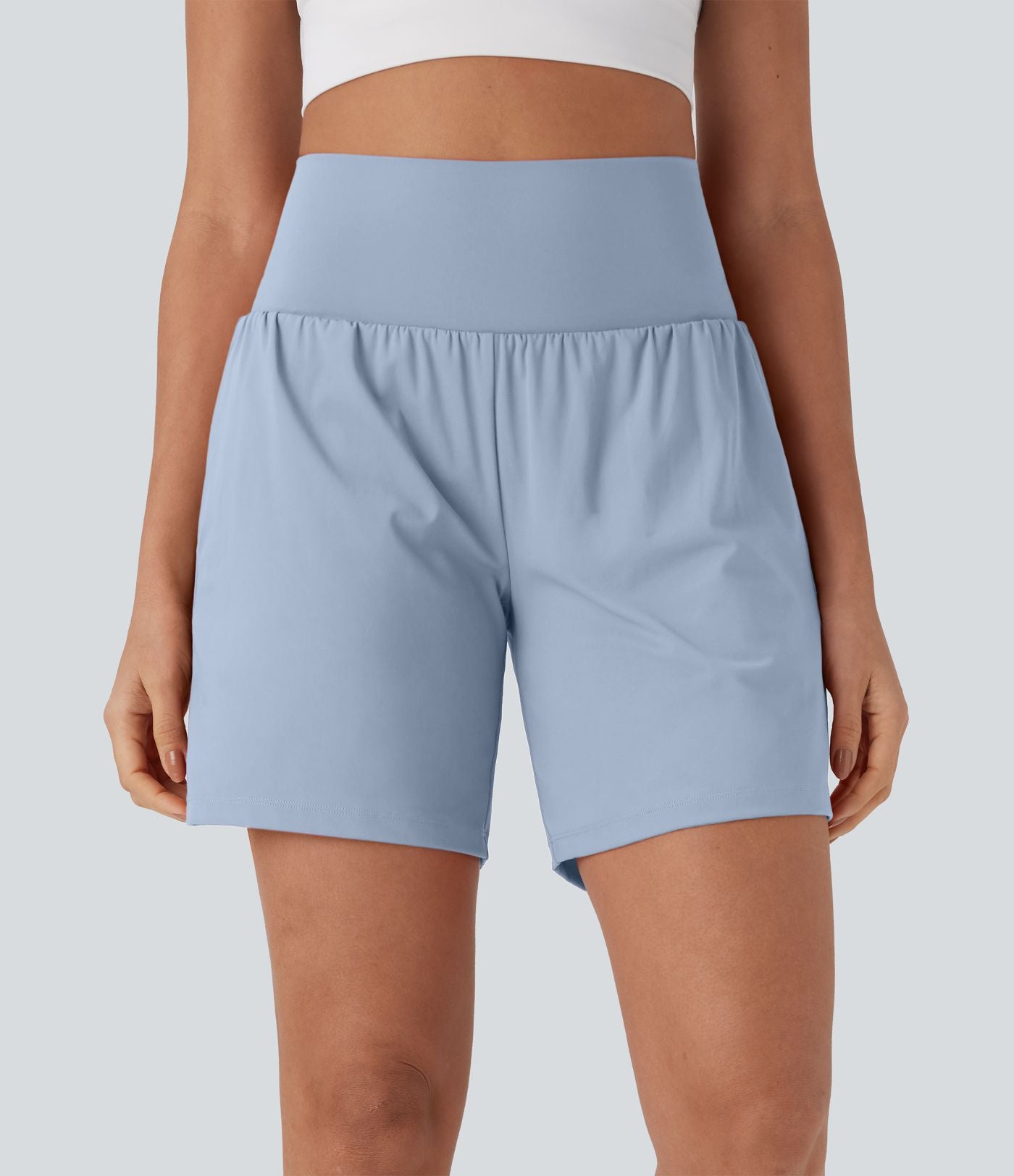Short de yoga SoftlyZero™ Airy 2-en-1 taille très haute avec poches et effet frais InstantCool 17,5 cm