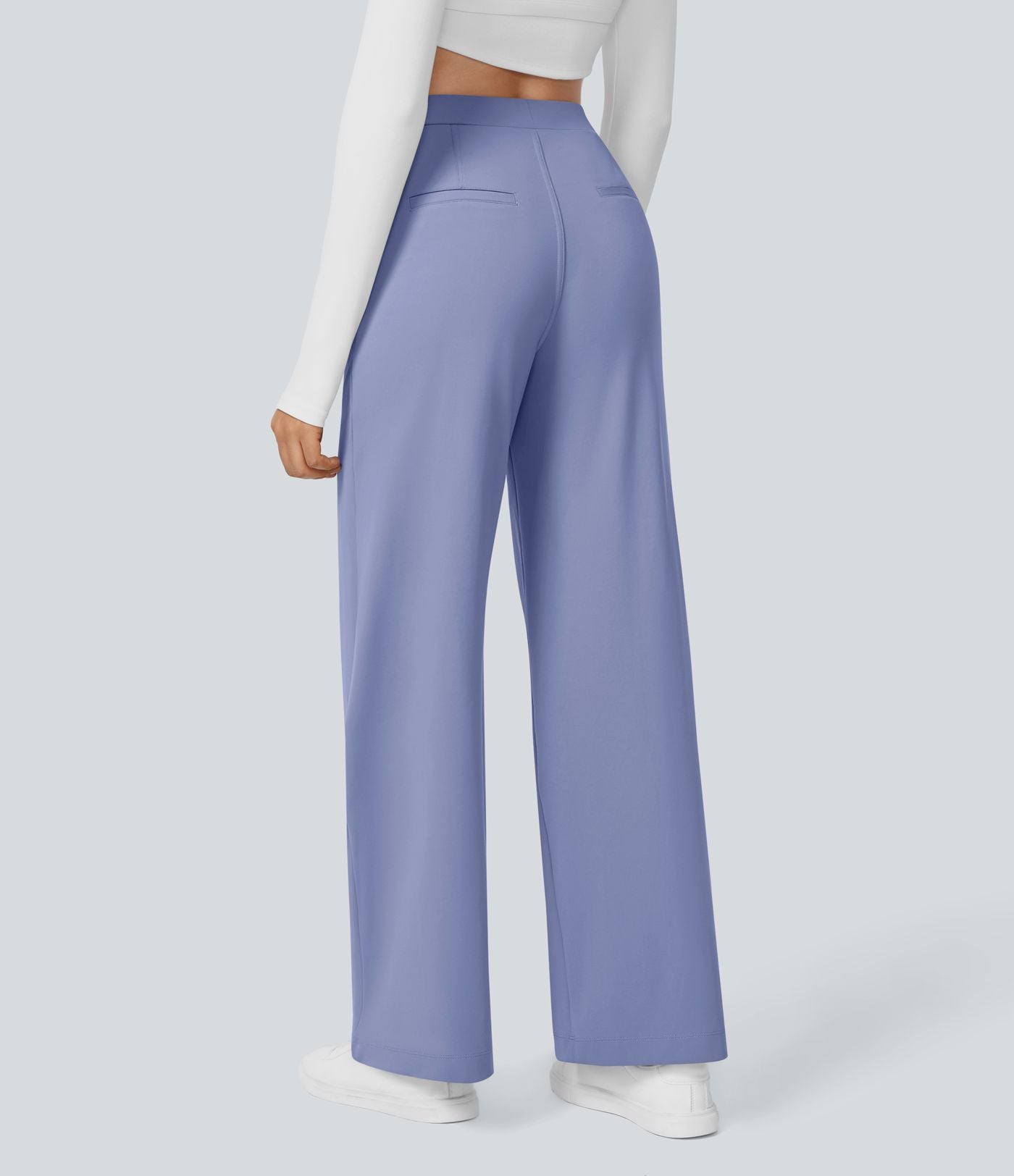 Pantalon tailleur Halara Flex™ DayStretch coupe droite taille haute avec poches