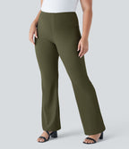 Pantalon tailleur taille haute grande taille Halara Flex™ avec poches