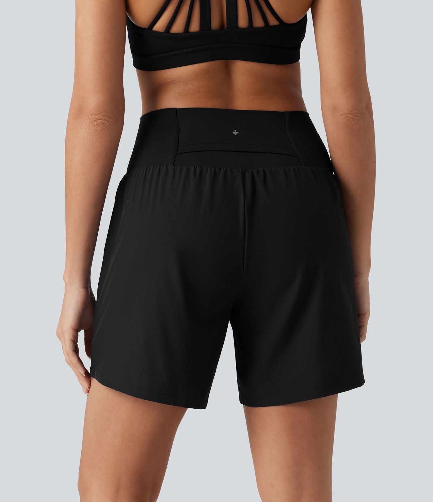 Breezeful™ Short de yoga 2 en 1 taille haute séchage rapide 17,5 cm avec poches