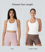 Débardeur yoga court SoftlyZero™ Plush à découpes A-C