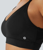 Brassière de sport yoga SoftlyZero™ Airy soutien léger mesh contrastant effet frais InstantCool, protection solaire UPF50+ bonnets A-D