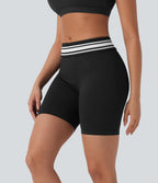 Short cycliste taille haute color block repliable sans couture OneForm Seamless Flow