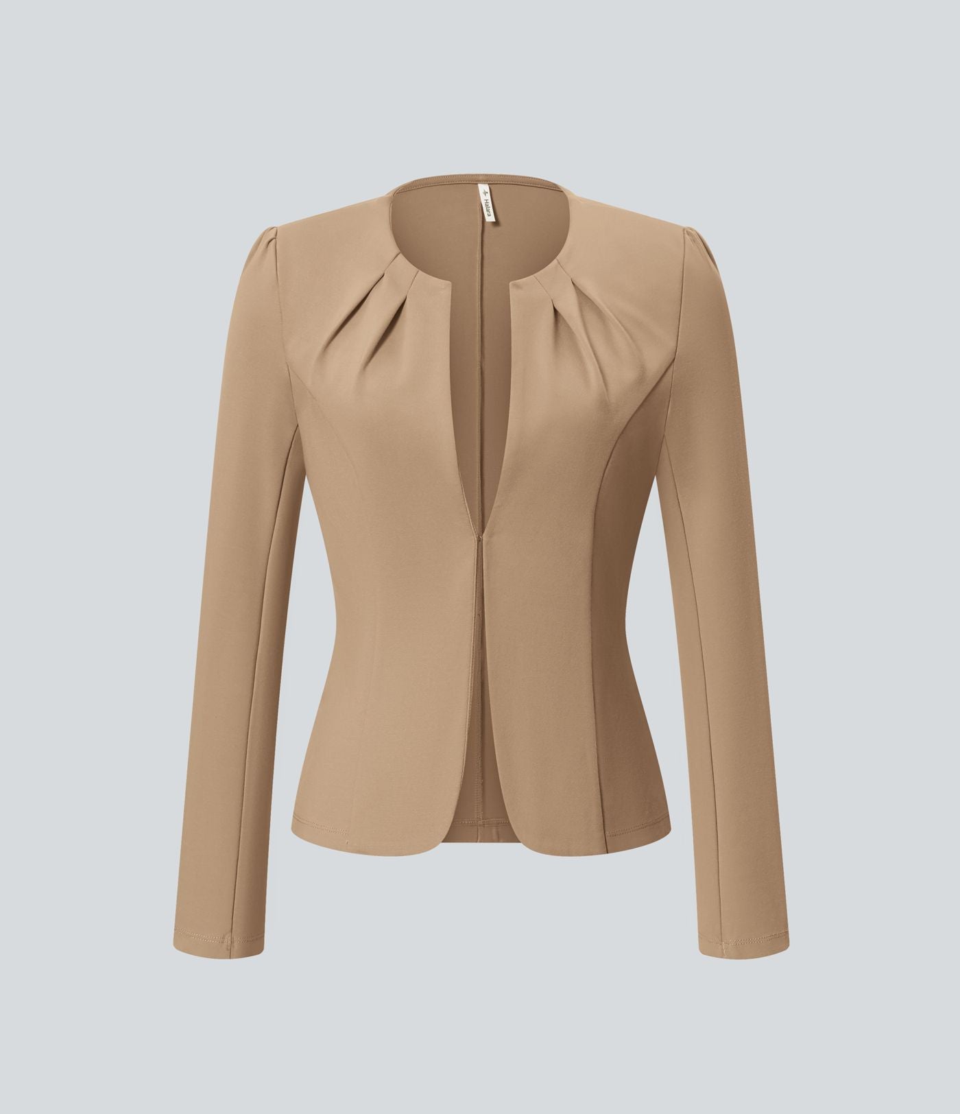 Blazer de travail col rond à agrafes