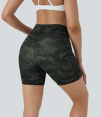 Short Course Biker Yoga Taille Haute avec Poches Latérales
