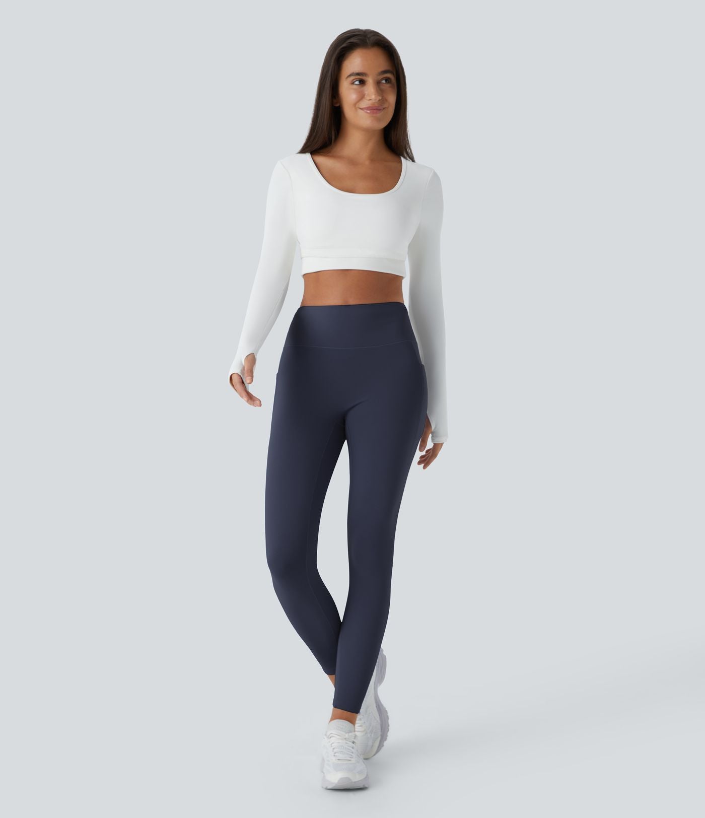 Legging thermique 7/8 Softlyzero™ taille haute coupe ajustée avec poches latérales
