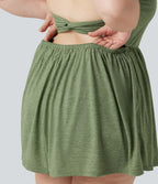 Combishort grande taille avec coussinets amovibles, poches et design accès facile Easy Peasy