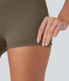 Short cycliste 7,5 cm d'entraînement gainant taille haute avec poches Halara UltraSculpt™