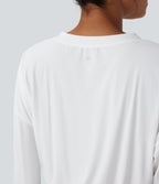 Top yoga sport oversize col V Cool Touch séchage rapide