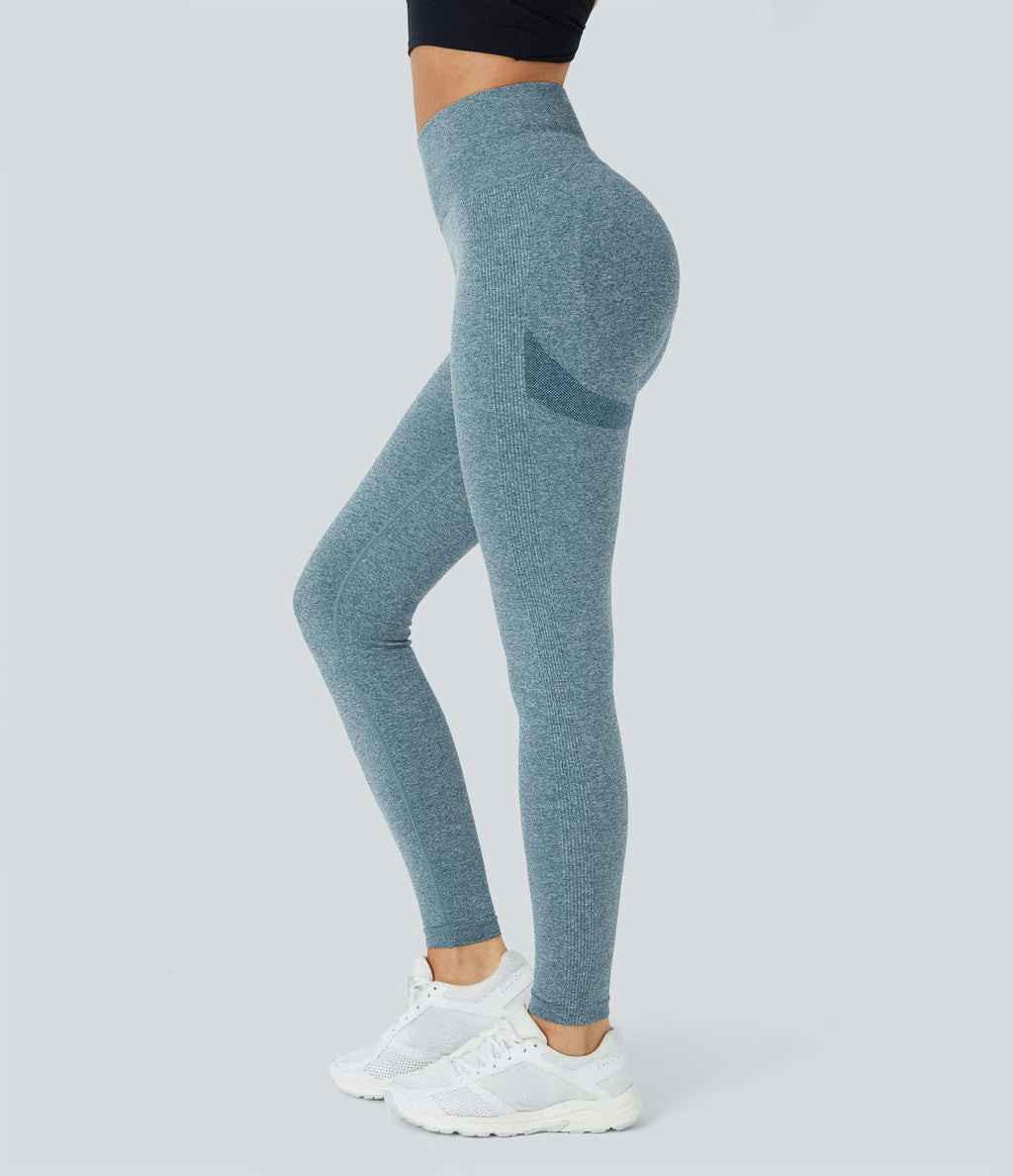 Legging push-up taille haute froncé sans couture OneForm Seamless Flow