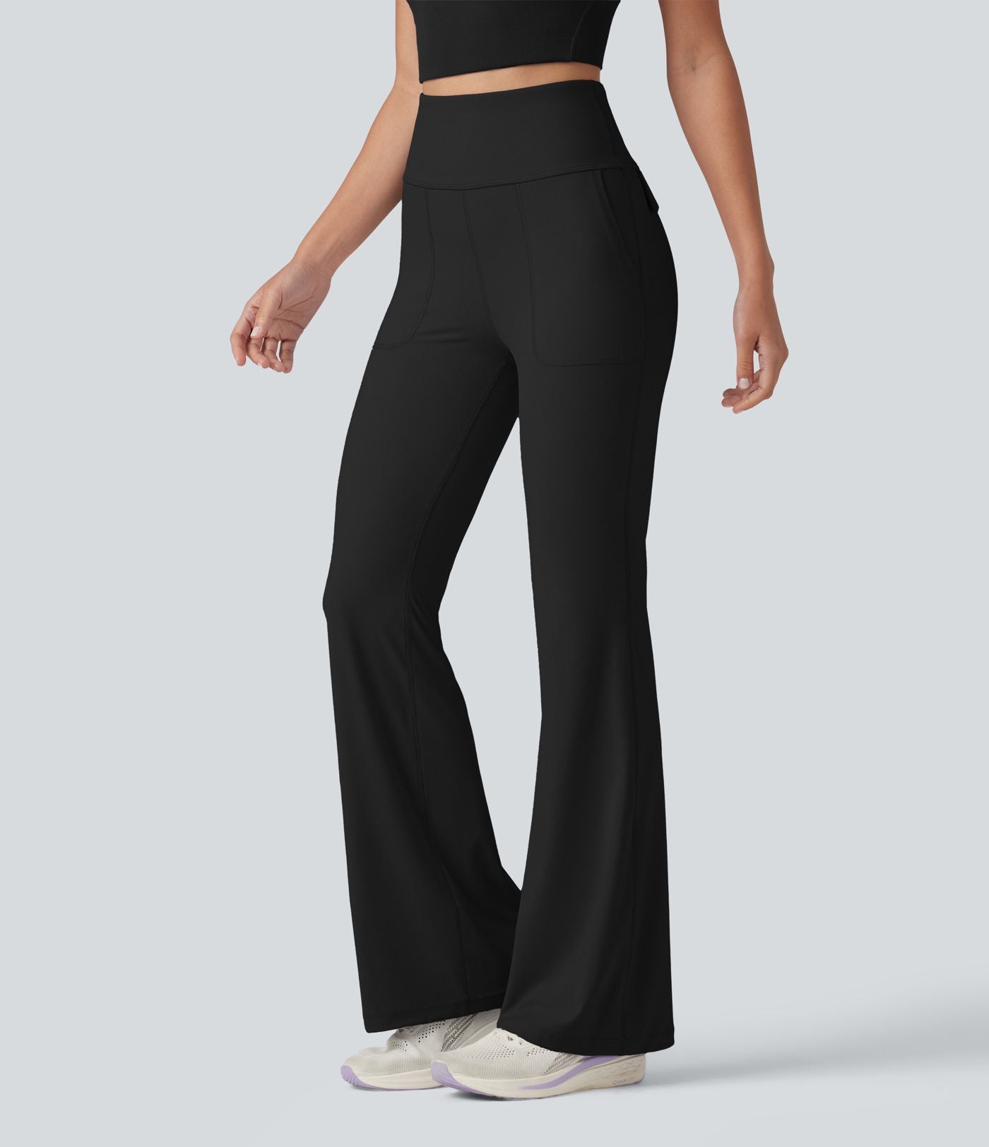 Halara UltraSculpt™ Legging évasé décontracté taille haute ventre plat avec poches