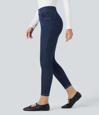 Legging denim Halara Flex™ 7/8 taille mi-haute avec poches