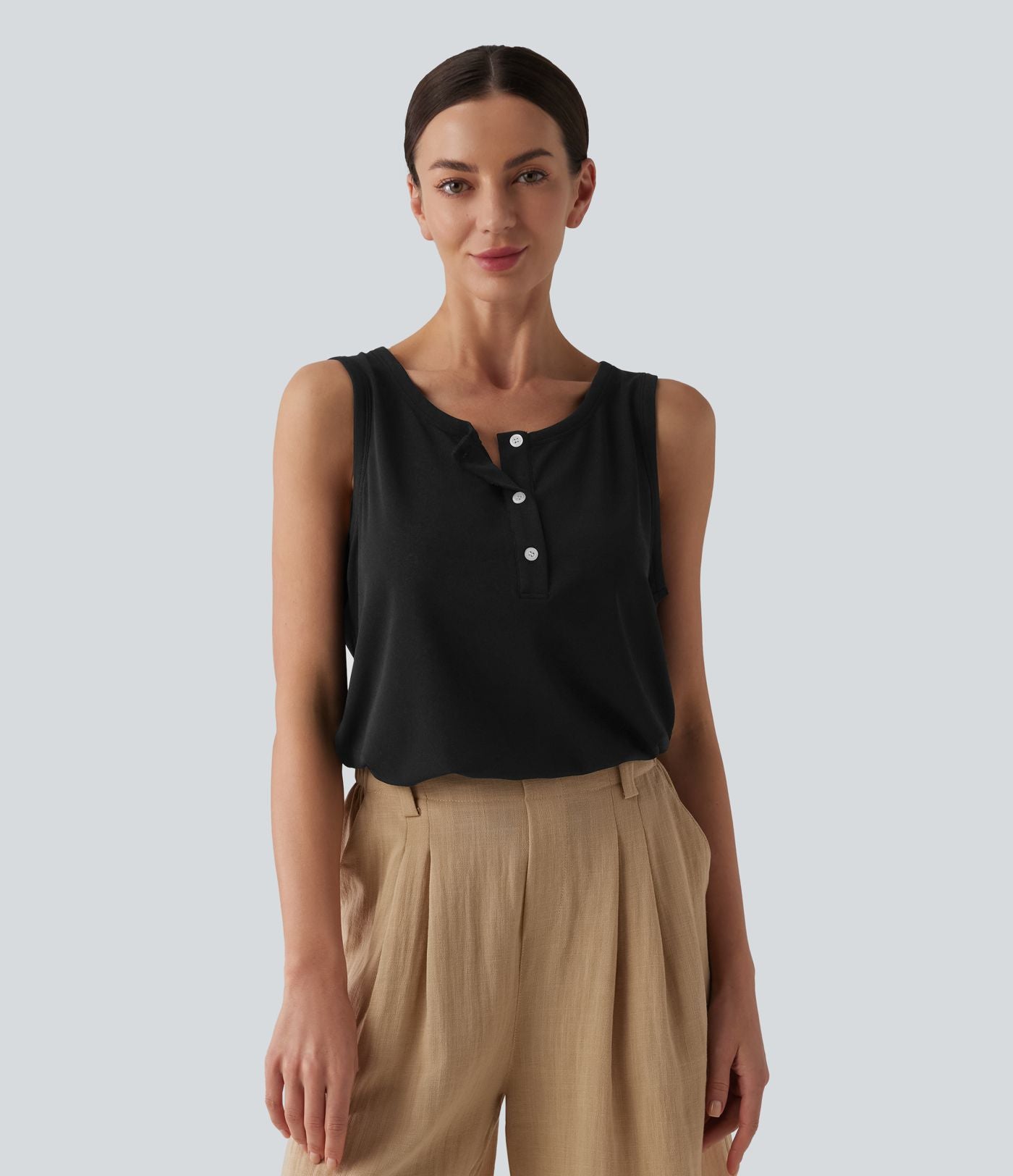 Débardeur casual Henley