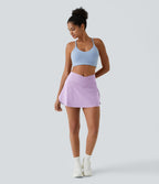 Jupe de tennis mini 2-en-1 quotidienne SoftlyZero™ Airy avec croisement, poche latérale et effet frais InstantCool, Lucid, protection solaire UPF50+