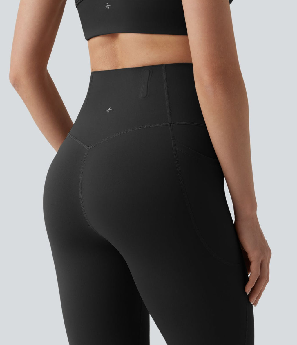 Legging 7/8 de yoga taille haute gainant sculptant anti-roulottage Halara UltraSculpt™ avec poches