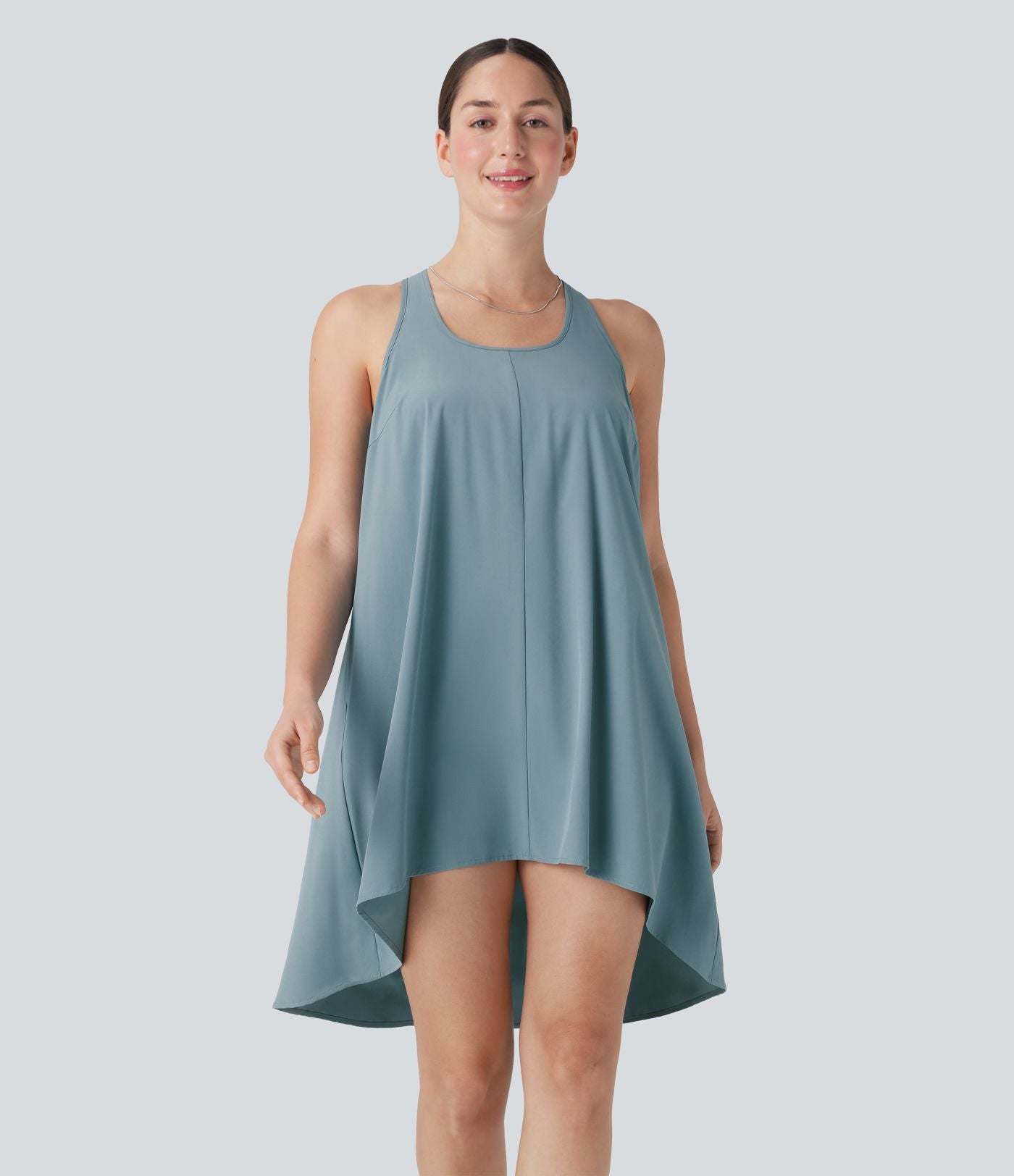 Robe décontractée mini Breezeful™ dos nageur fluide asymétrique séchage rapide avec poche E-G