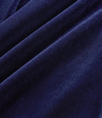 Pantalon décontracté large en velours, taille haute, avec cordon et poches