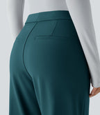 Pantalon tailleur évasé taille haute Halara Flex™ DayStretch avec poches
