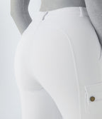 Pantalon cargo ajusté uni taille haute DayStretch avec poches zippées