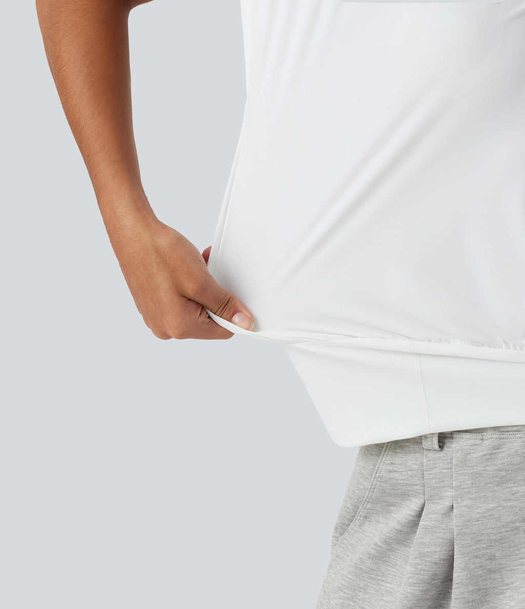 Haut de yoga effet frais InstantCool à séchage rapide avec manches courtes et encolure arrondie