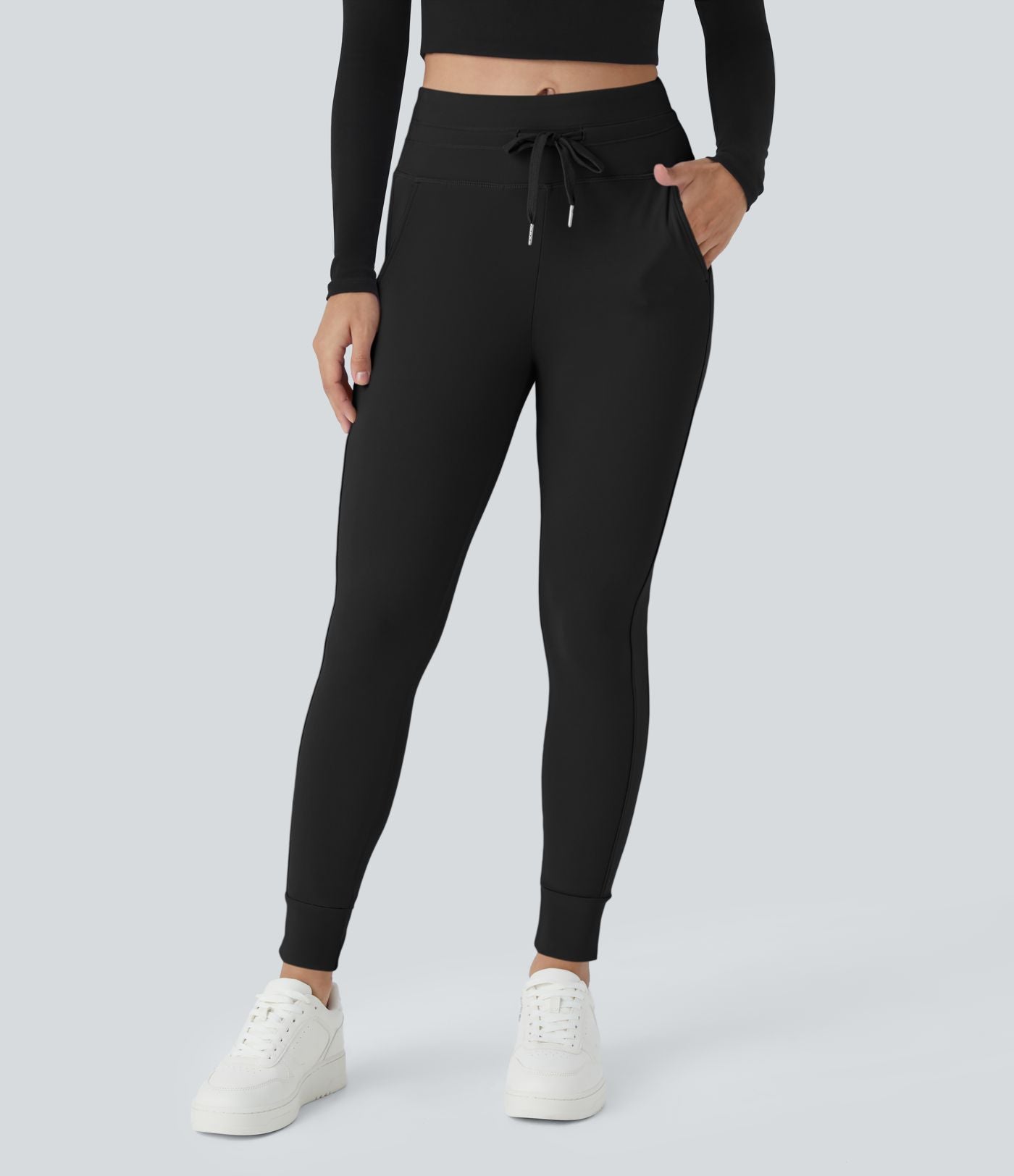 Jogging taille haute Softlyzero™ Plush avec cordon de serrage et poches latérales