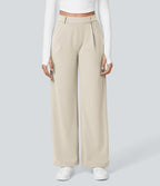 Pantalon tailleur Halara Flex™ DayStretch coupe droite taille haute avec poches