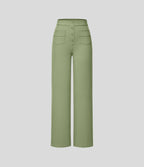 Pantalon taille haute coupe droite DayStretch avec poches