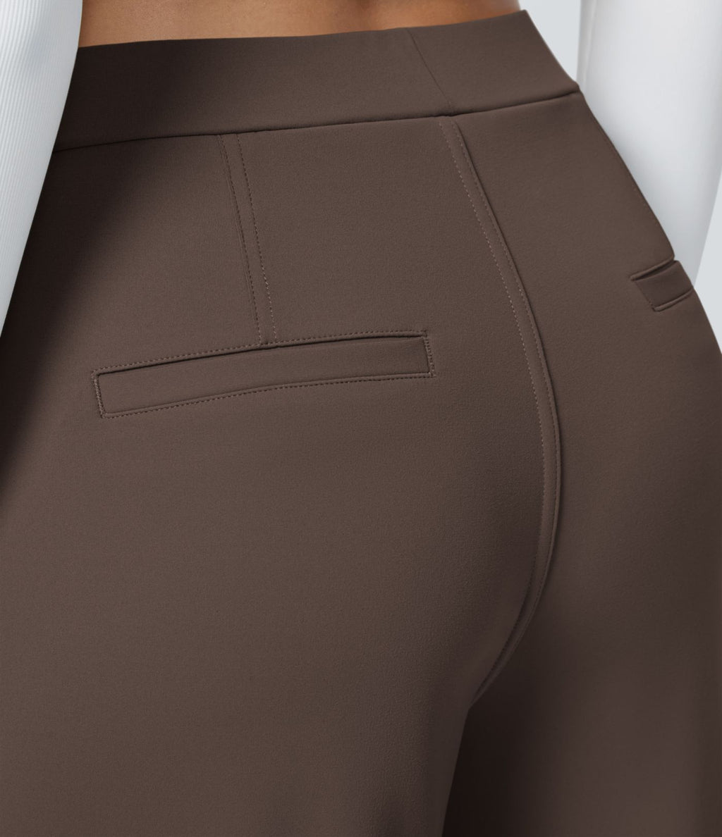Pantalon tailleur Halara Flex™ DayStretch coupe droite taille haute avec poches