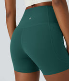 Short cycliste d'entraînement gainant taille haute UltraSculpt™ SoCinched à poches latérales 12,5 cm