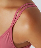 Brassière de sport yoga SoftlyZero™ Airy soutien léger mesh contrastant effet frais InstantCool, protection solaire UPF50+ bonnets A-D