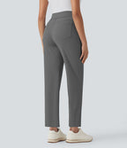 Pantalon de golf séchage rapide, taille mi-haute, avec poches et poche tee, UPF40+