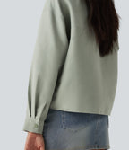 Veste décontractée manches longues avec poches