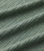 Robe midi fluide décontractée maille côtelée mélange lin col rond sans manches