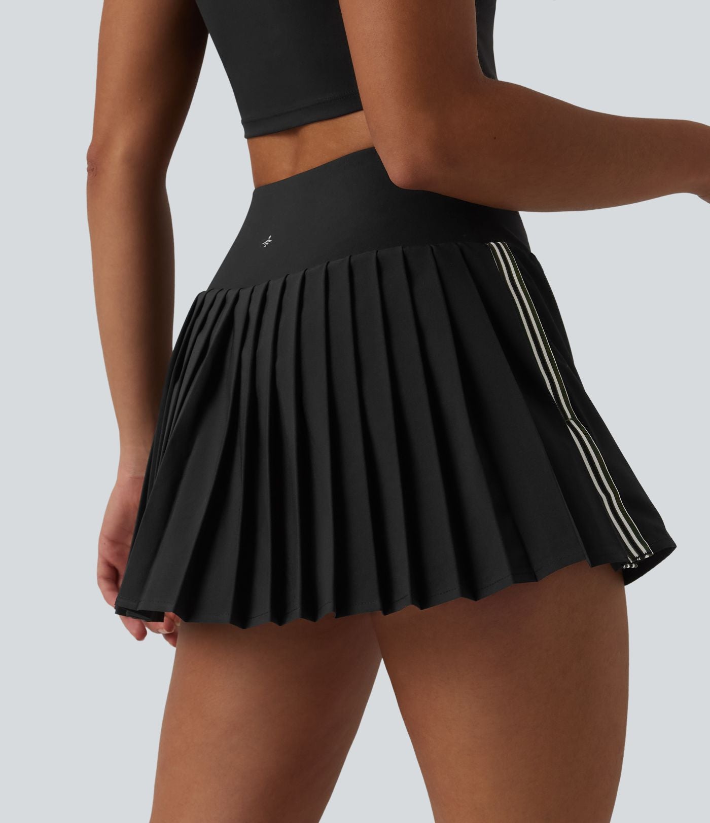 Breezeful™ Jupe-short pickleball mini 2-en-1 plissée séchage rapide taille haute à bandes latérales avec poches