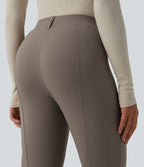 Pantalon tailleur évasé taille haute