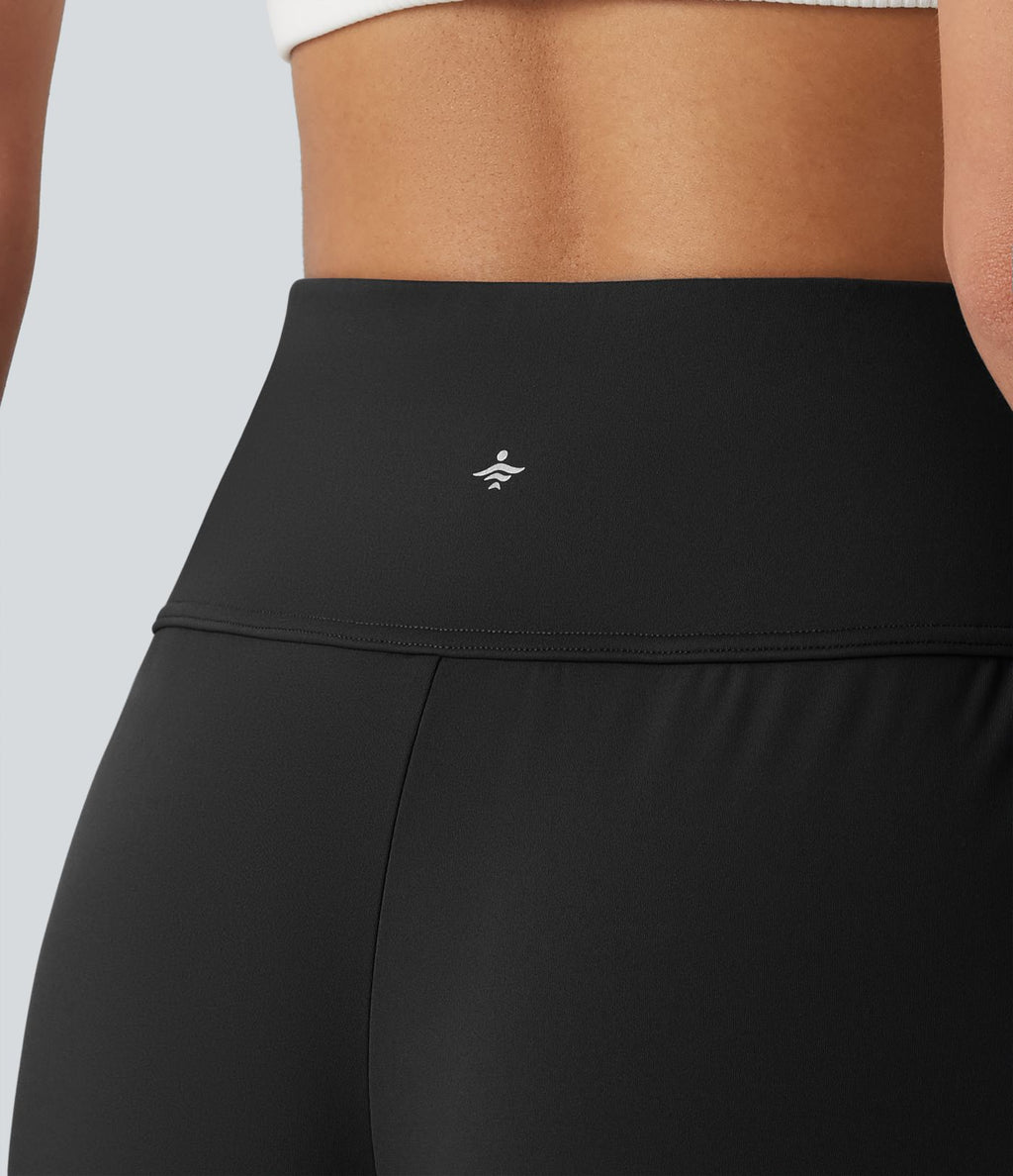 Pantalon yoga ample SoftlyZero™Airy effet frais InstantCool à plis taille haute avec poches