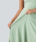 Robe de danse midi SoftlyZero™ Airy 2-en-1, col carré, brassière intégrée, à effet frais InstantCool, avec poches, accès facile Easy Peasy