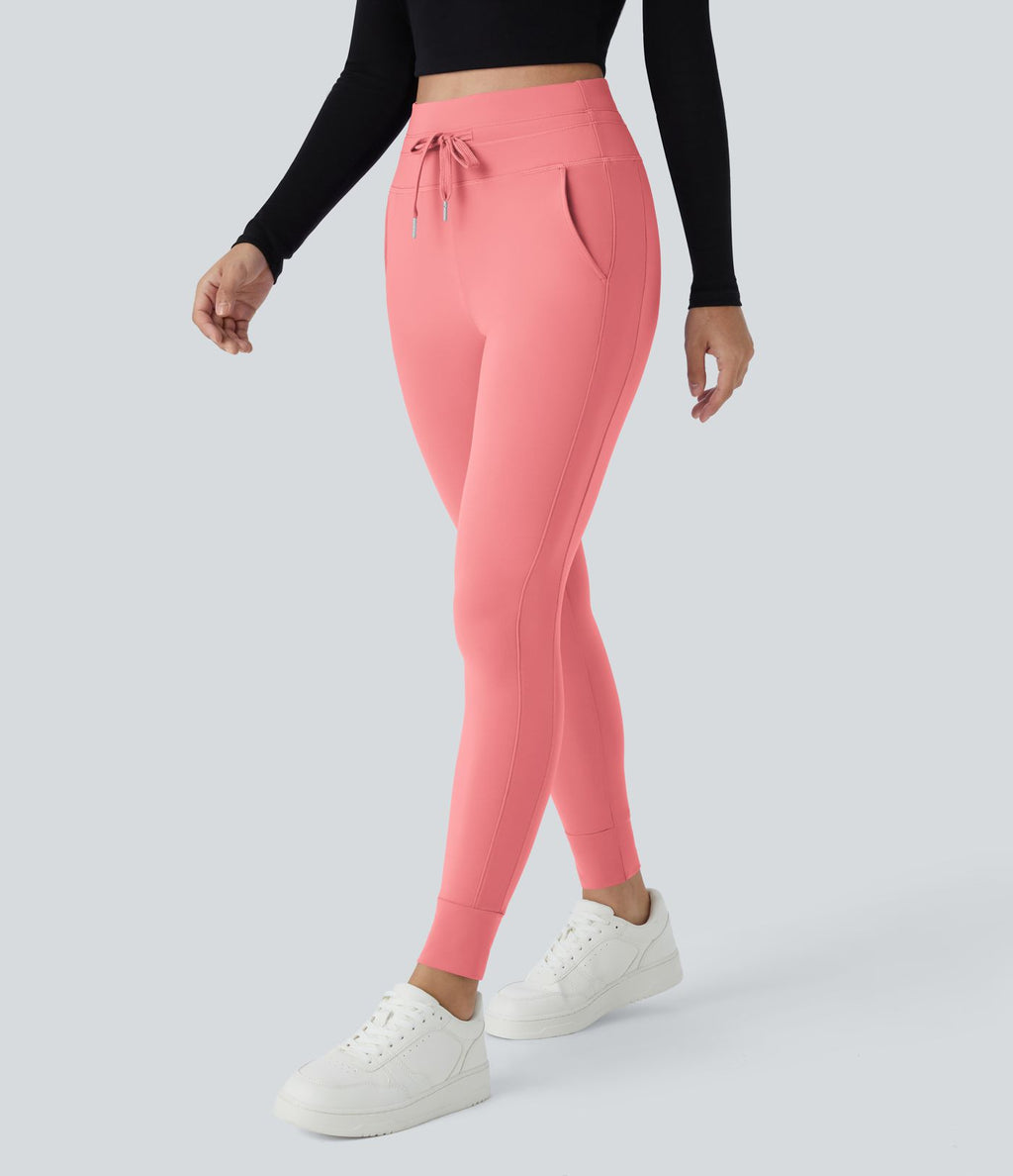 Jogging taille haute Softlyzero™ Plush avec cordon de serrage et poches latérales