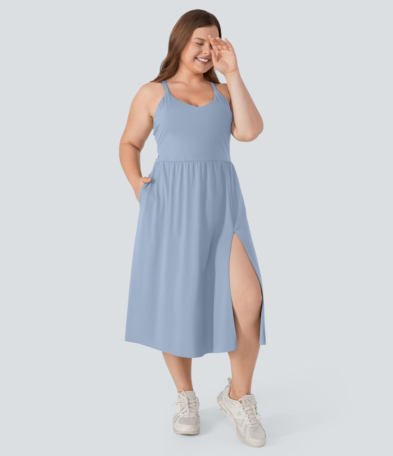 Robe Midi Casual Grande Taille Everyday - Lala Land