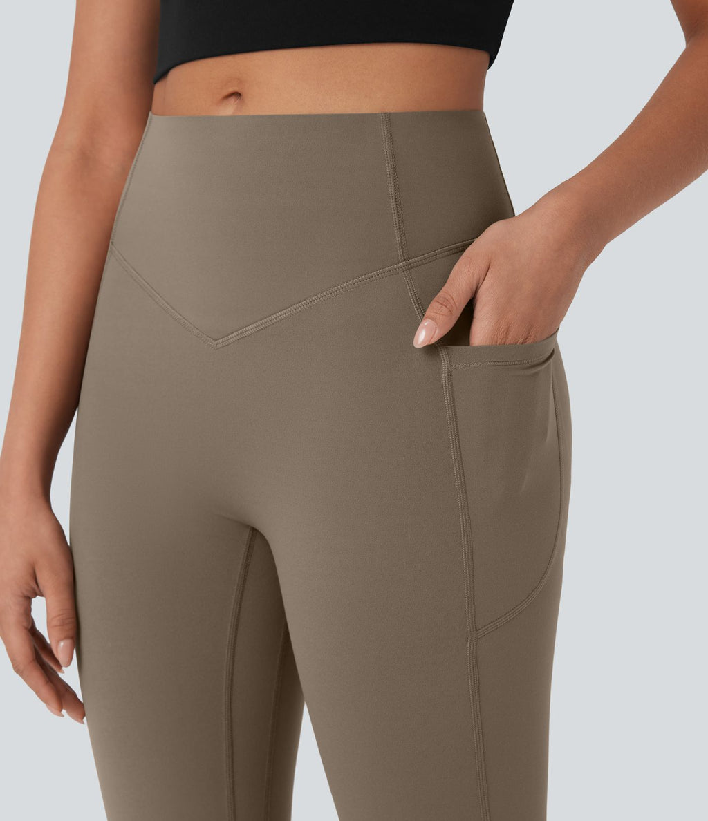 Short cycliste 12,5 cm d'entraînement gainant taille haute avec poches Halara UltraSculpt™