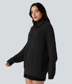 Pull col montant manches longues